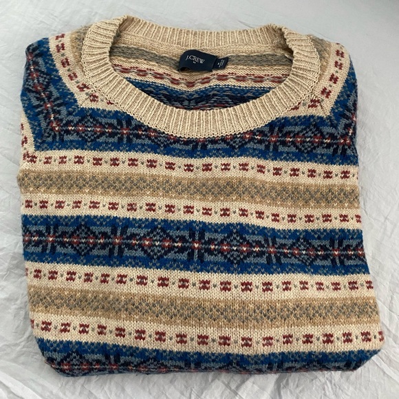 J. Crew Factory Other - Jcrew fair isle wool sweater Christmas men’s medium